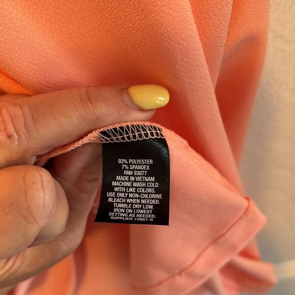 Worthington Woman peach ruffle top size XL - Picture 5 of 6